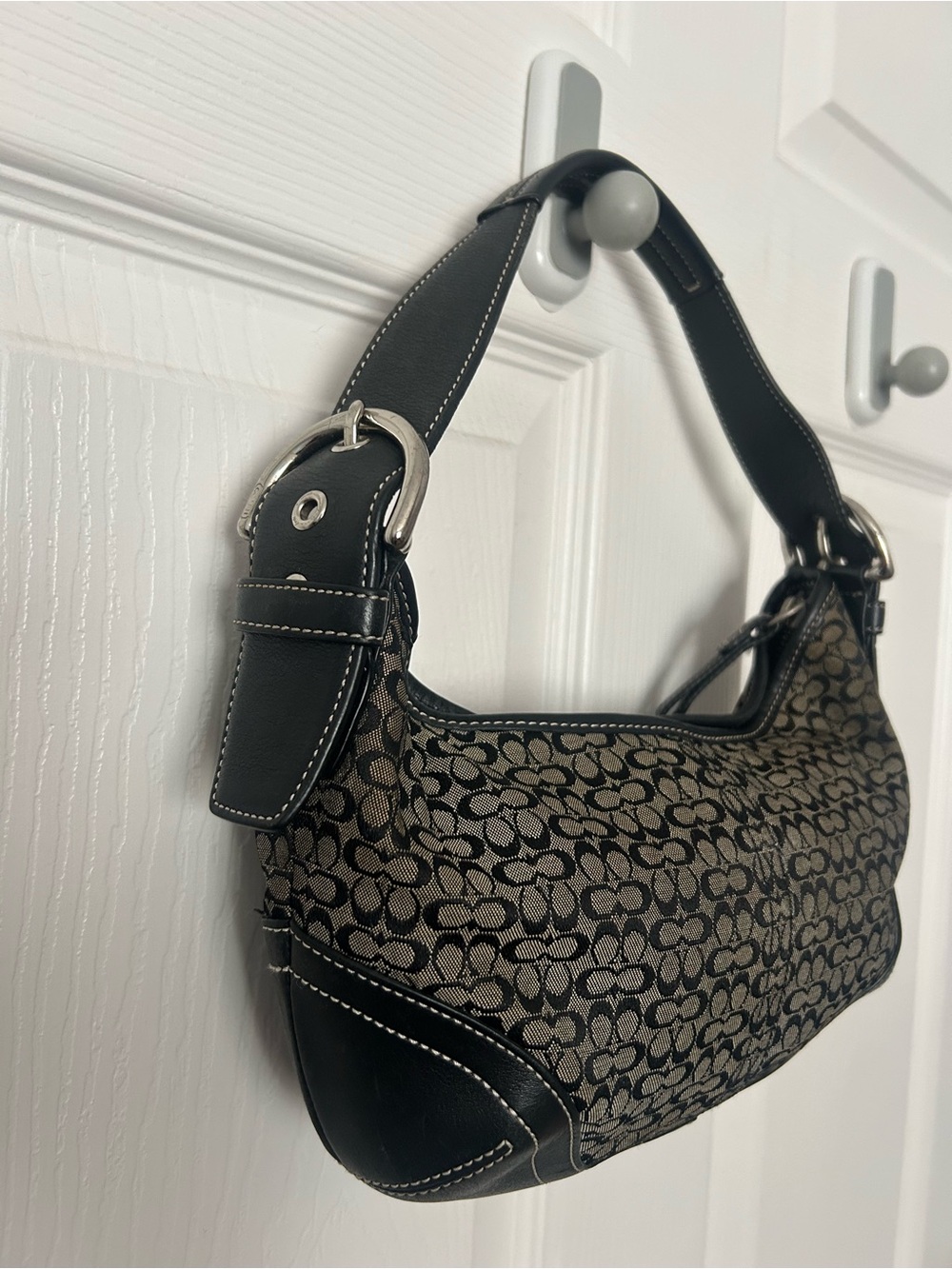 VINTAGE Y2K Coach Signature SoHo Mini Hobo Bag - Picture 2 of 5